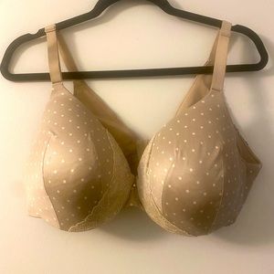 Cacique Beige Lightly Lined Full Coverage Bra